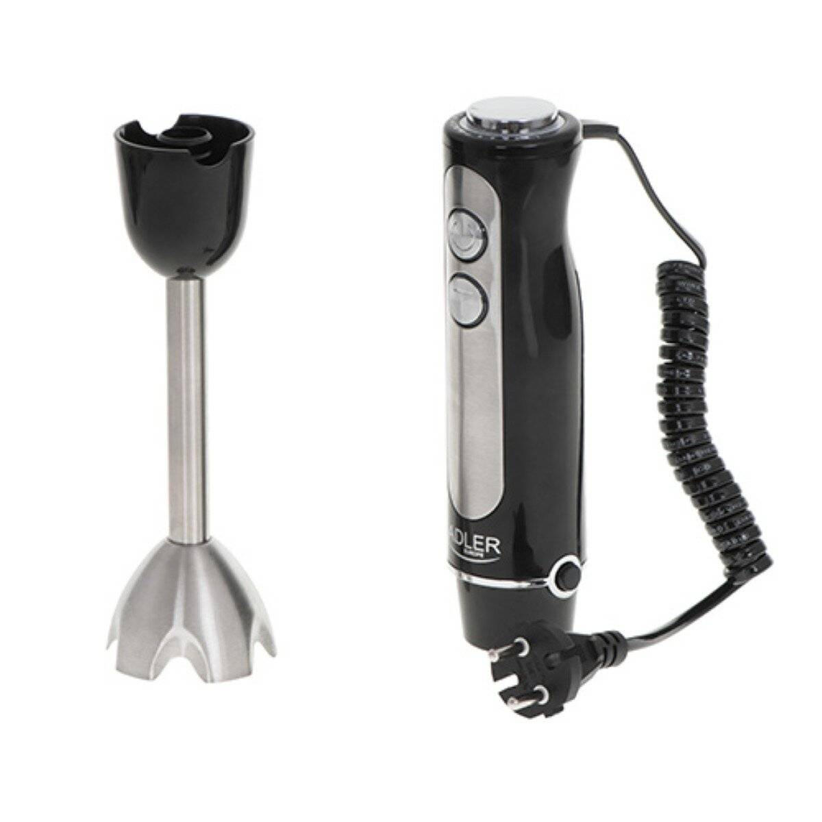 Frullatore a immersione Adler AD 4625 con lama in acciaio inox 1500 W - 5 impostazioni di velocità, nero-3