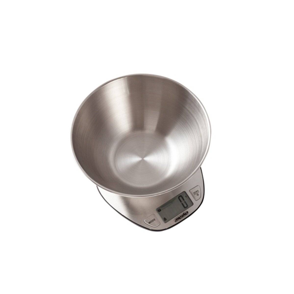 Bilancia da cucina digitale Mesko MS 3152 con ciotola in acciaio inox da 2 l, display LCD-1