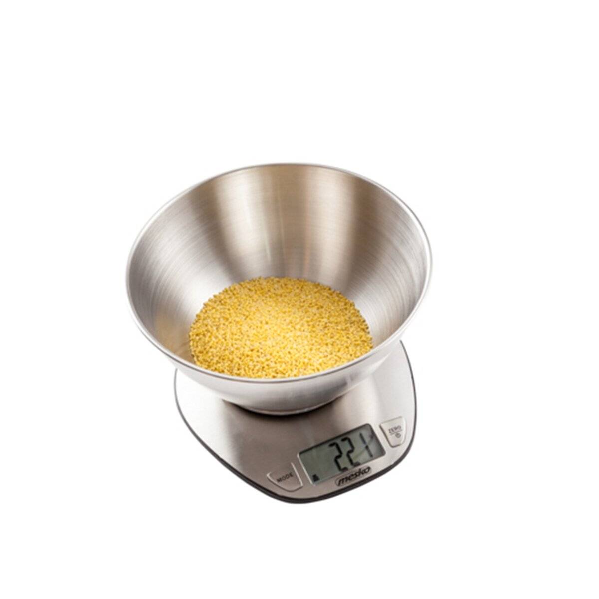 Bilancia da cucina digitale Mesko MS 3152 con ciotola in acciaio inox da 2 l, display LCD-2