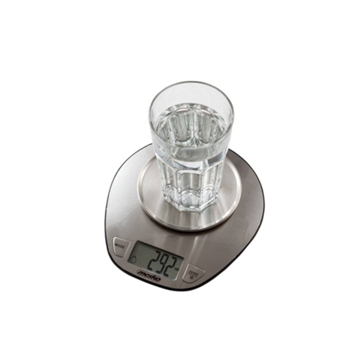 Bilancia da cucina digitale Mesko MS 3152 con ciotola in acciaio inox da 2 l, display LCD-4