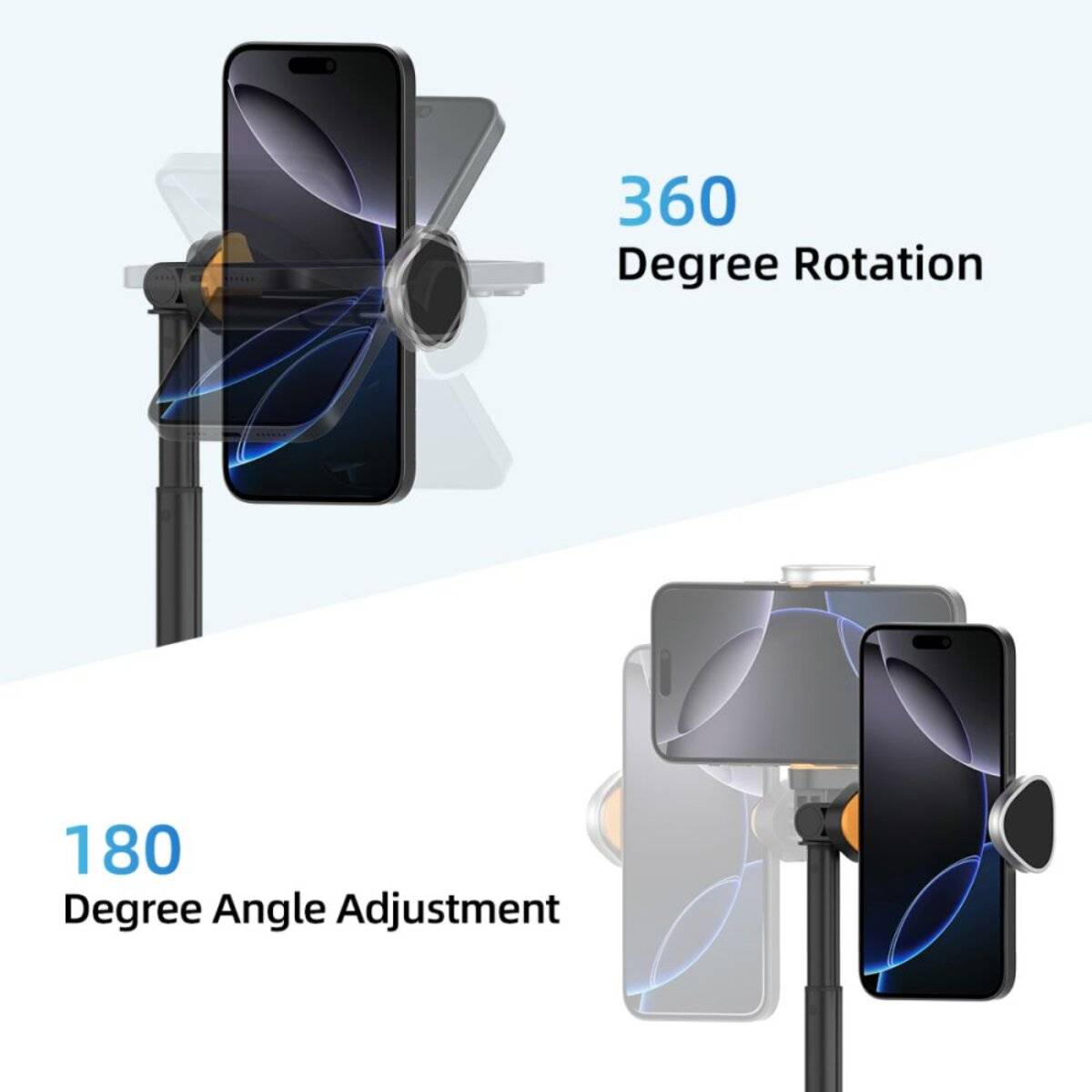 Tech-Protect L09S Selfie Stick con treppiede e telecomando Bluetooth – Nero-2