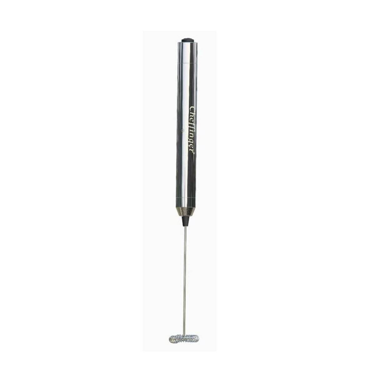 Montalatte elettrico con frusta in acciaio inox, 20 cm, nero-0