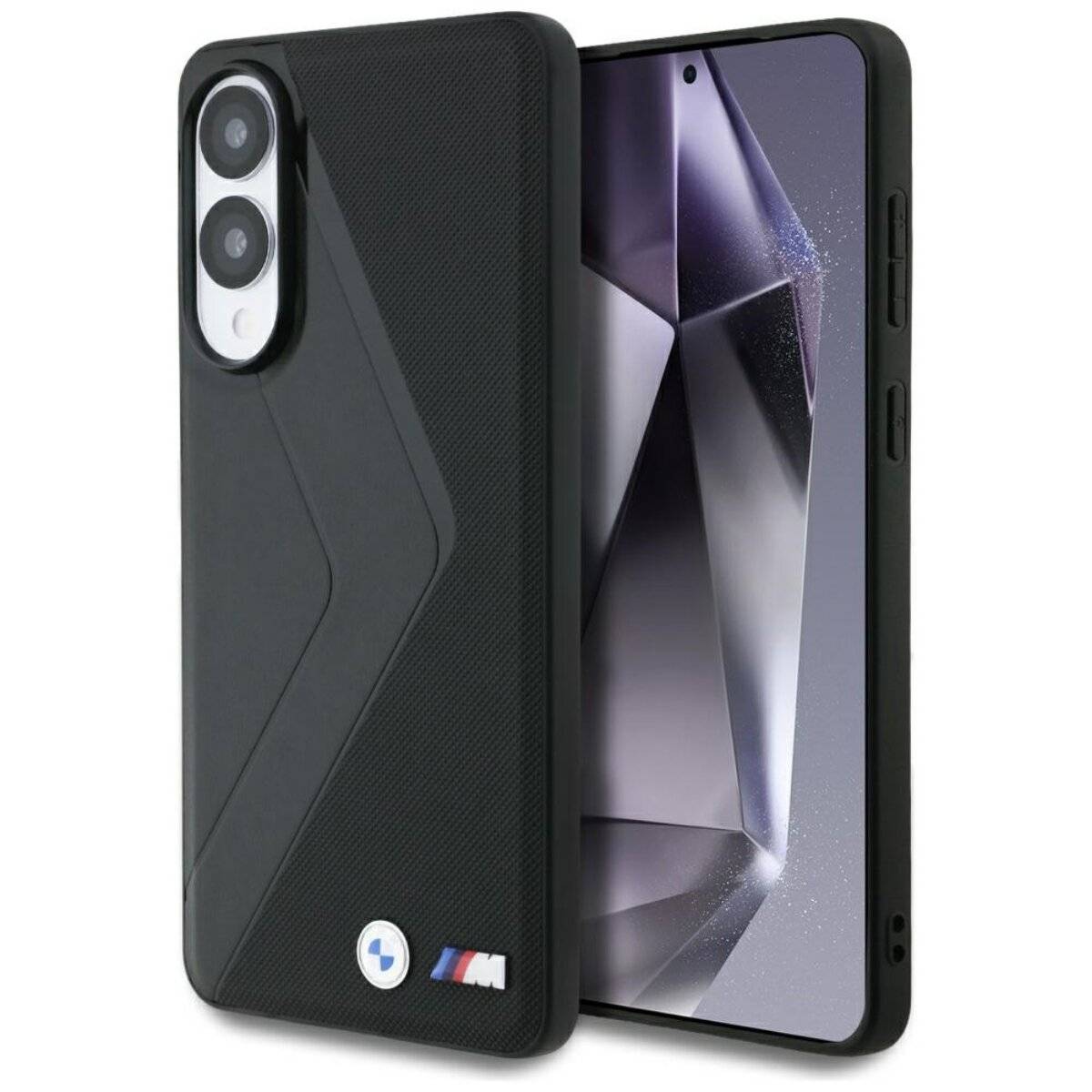 Custodia protettiva BMW Leather Stripes compatibile con Samsung Galaxy S25 Edge – effetto vera pelle-0