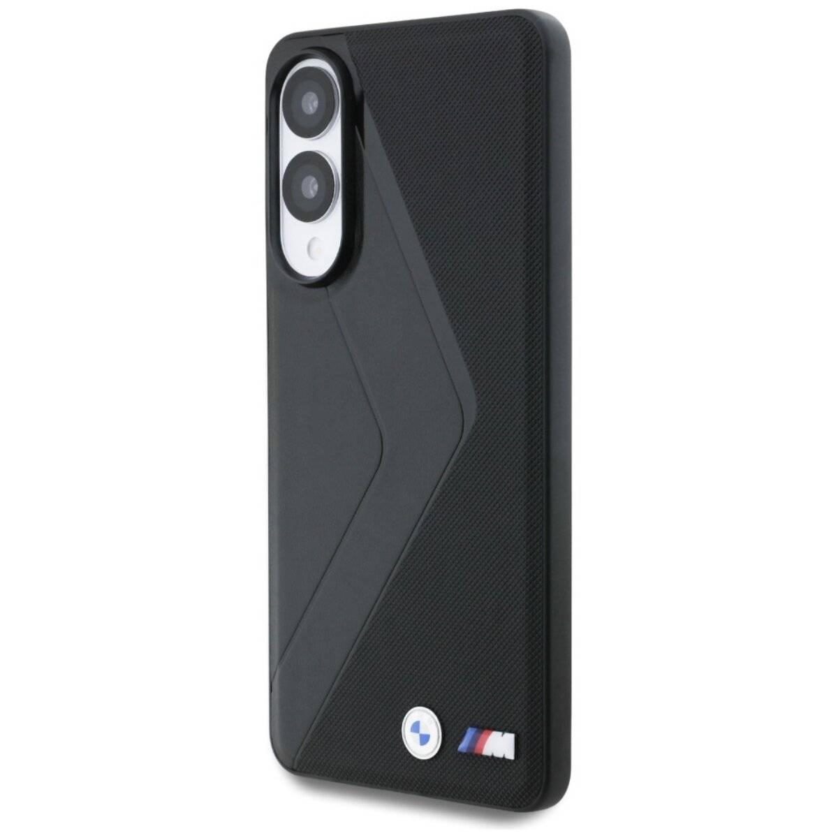 Custodia protettiva BMW Leather Stripes compatibile con Samsung Galaxy S25 Edge – effetto vera pelle-1