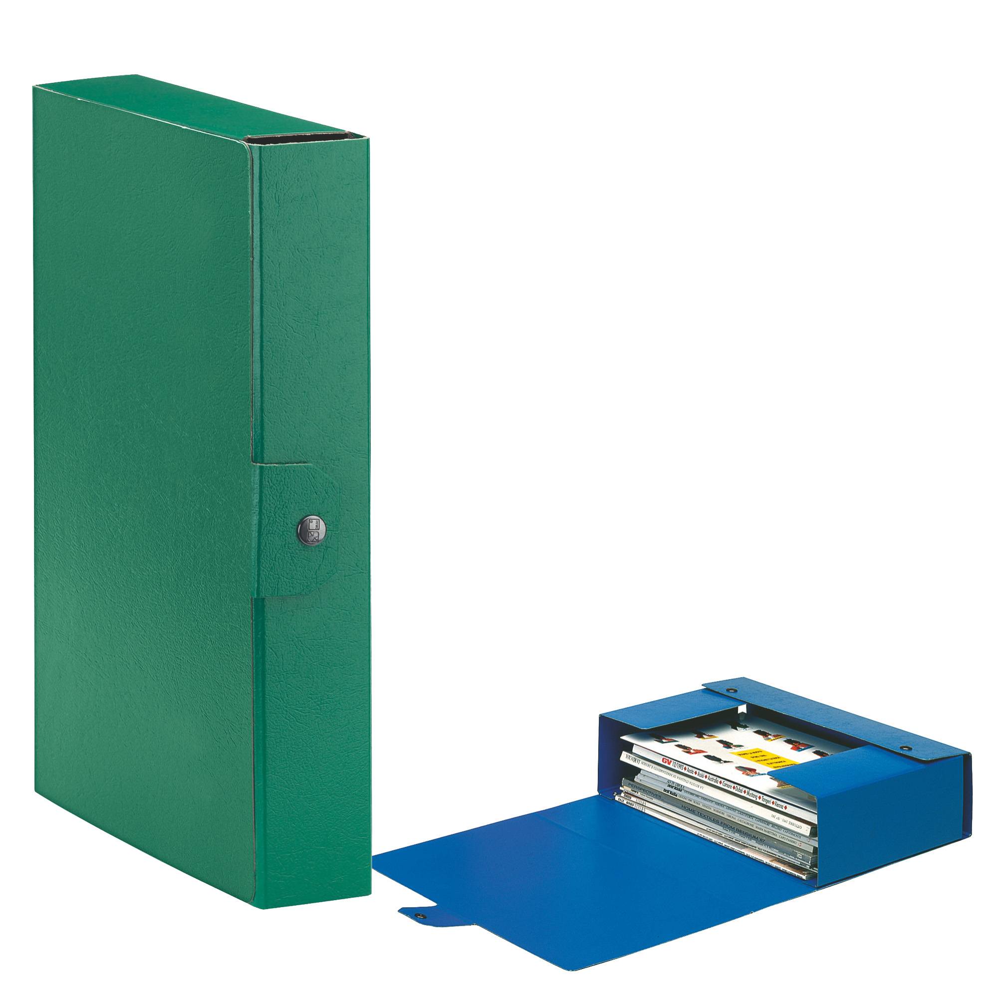 Scatola progetto Eurobox - dorso 6 cm - 25x35 cm - verde - Esselte-0