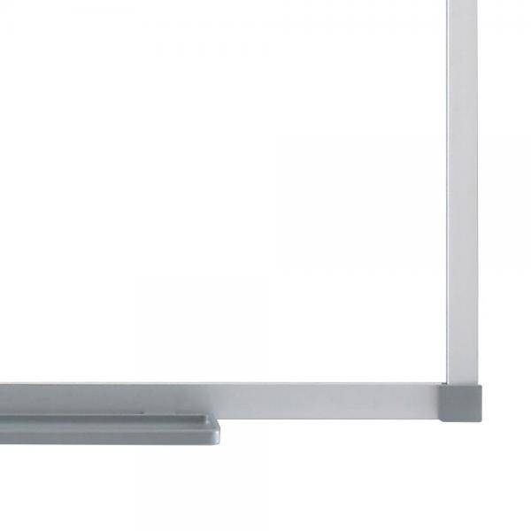 Nobo Lavagna bianca magnetica in acciaio Basic 1500x1000 con bordo basico (Nobo 1905212 Essencec Steel Magnetic Whiteboa-3