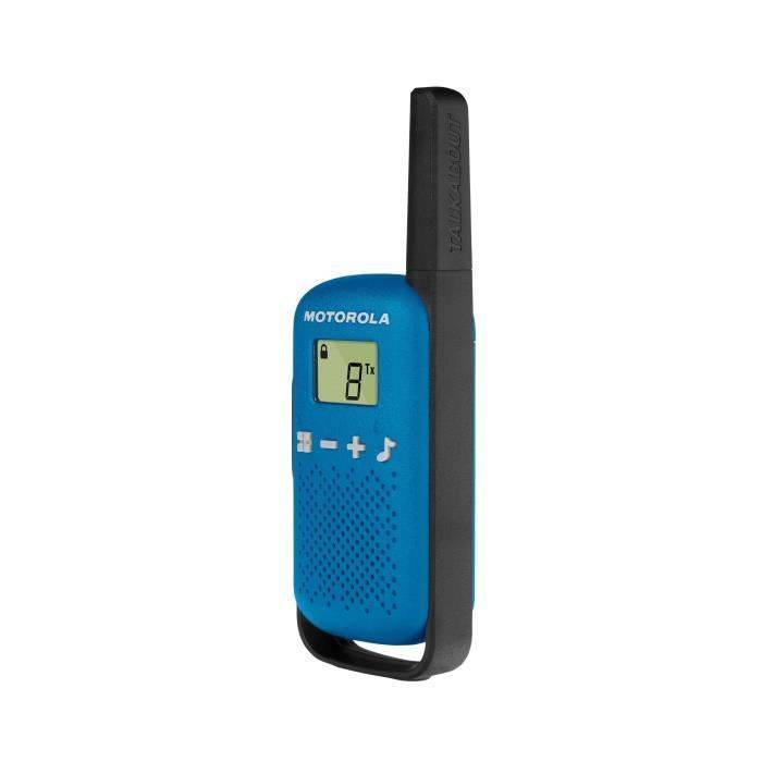 Motorola Walkie Talkie - 2 pezzi - Blu - Portata 8 km - Vivavoce - Potenza 500 mW-1