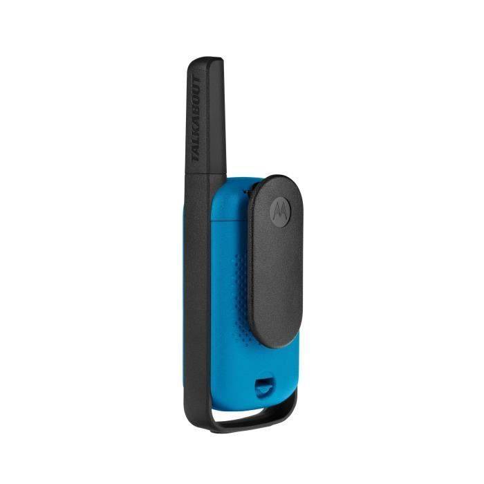 Motorola Walkie Talkie - 2 pezzi - Blu - Portata 8 km - Vivavoce - Potenza 500 mW-3