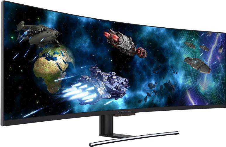 Lc-power lc-m49-dfhd-144-c-q led display 124,5 cm (49\) 3840 x 1080 pixel ultrawide full hd qled nero-0