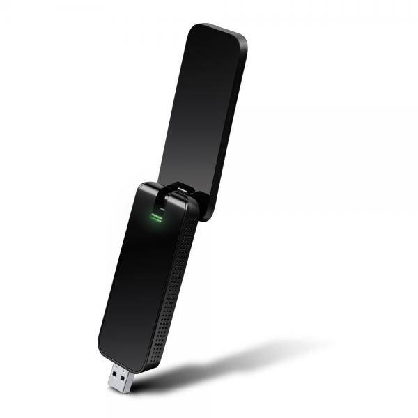 TP-LINK AC1300-Dualband-USB-WLAN-Adapter, Kabellos, USB, WLAN, Wi-Fi 5 (802.11ac), 867 Mbit/s, Schwarz-0
