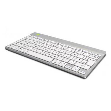 R-Go Tools RGOCOUKWLWH tastiera Ufficio Bluetooth QWERTY Inglese UK Bianco (Compact Break ergonomic - keyboard, QWERTY [