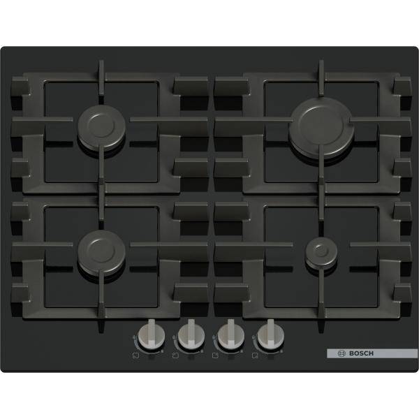 Bosch Serie 4 PNP6B6K40 Piano cottura a gas 60 cm 5 fuochi Vetro Nero-1