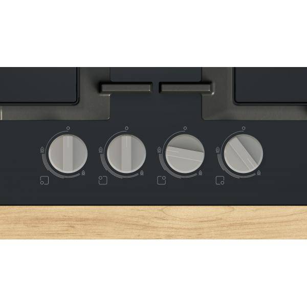 Bosch Serie 4 PNP6B6K40 Piano cottura a gas 60 cm 5 fuochi Vetro Nero-2