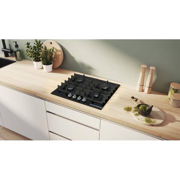 Bosch Serie 4 PNP6B6K40 Piano cottura a gas 60 cm 5 fuochi Vetro Nero-3