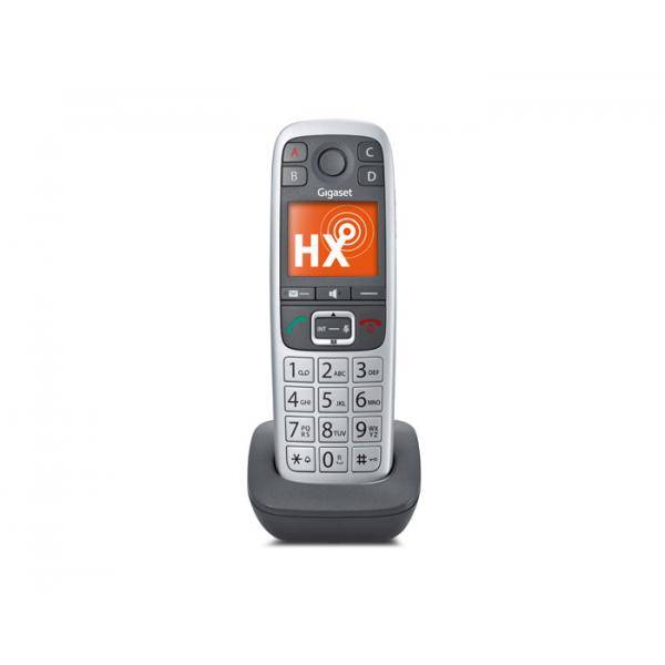 Gigaset E560HX Analog/DECT telephone Grigio, Argento Identificatore di chiamata-0