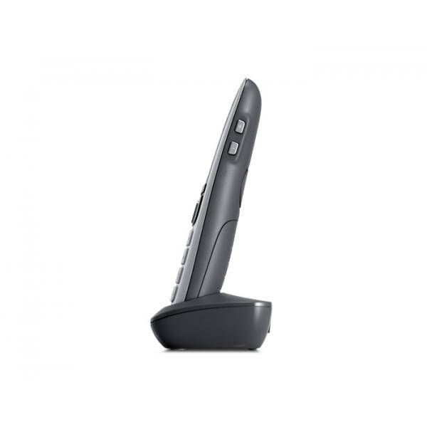 Gigaset E560HX Analog/DECT telephone Grigio, Argento Identificatore di chiamata-3