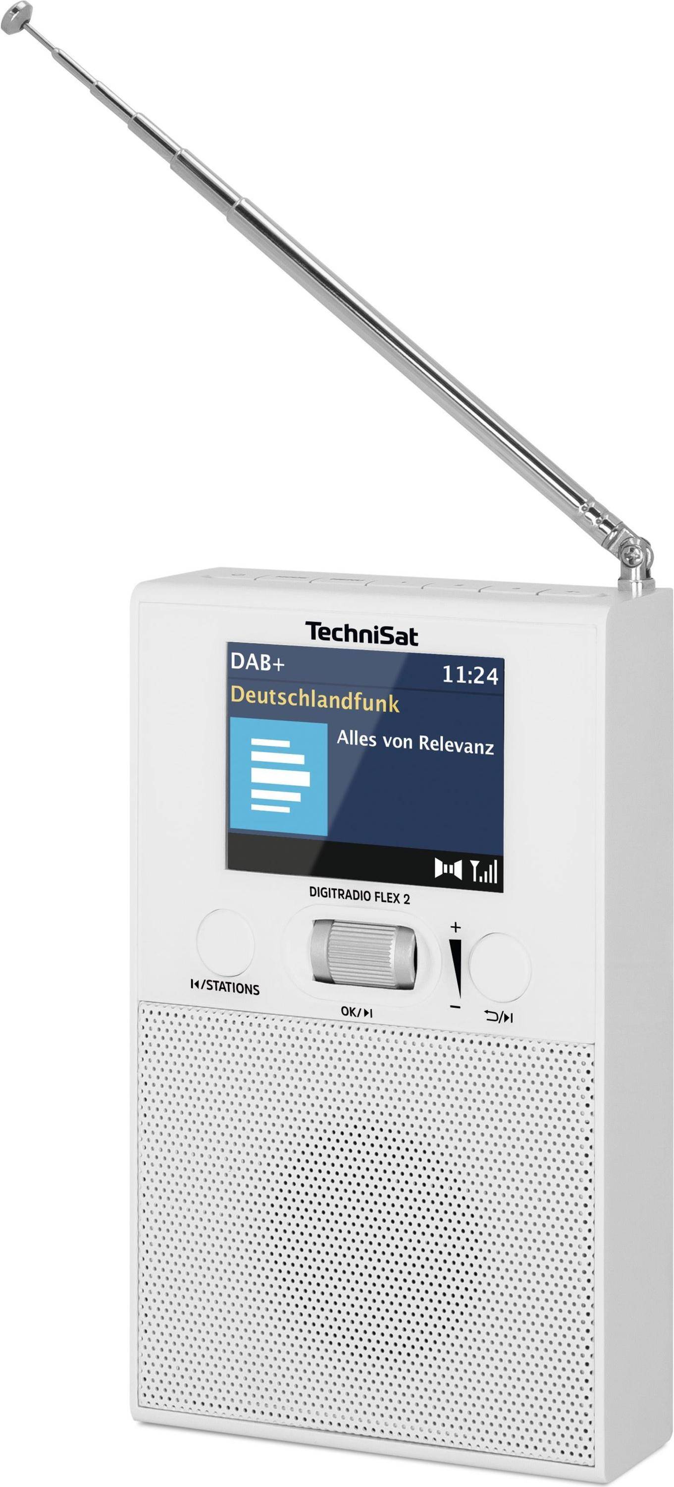 TechniSat DigitRadio FLEX 2 - DAB-Radio - 1.5 Watt (Gesamt) - weiß-0
