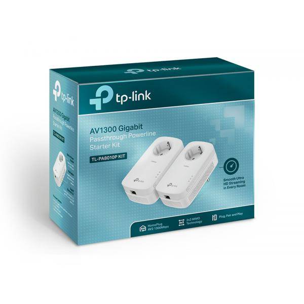 TP-LINK TL-PA8010P KIT - Starter Kit - Adattatore Powerline 1GbE, HomePlug AV (HPAV)-1