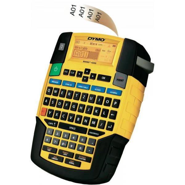 DYMO Etikettendrucker Rhino 4200 Kofferset mit Akku und Ladegerät-0