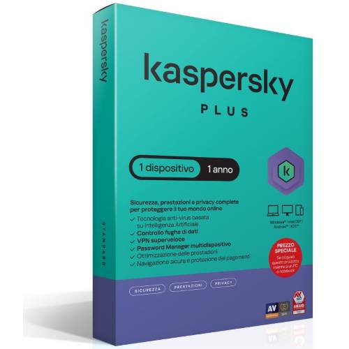 KASPERSKY SLIMBOX PLUS 1 user 1 device ATTACH KL1042T5AFS-SSBATT-0