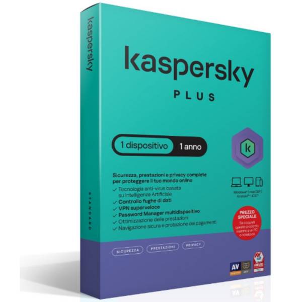 KASPERSKY SLIMBOX PLUS 1 user 1 device ATTACH KL1042T5AFS-SSBATT