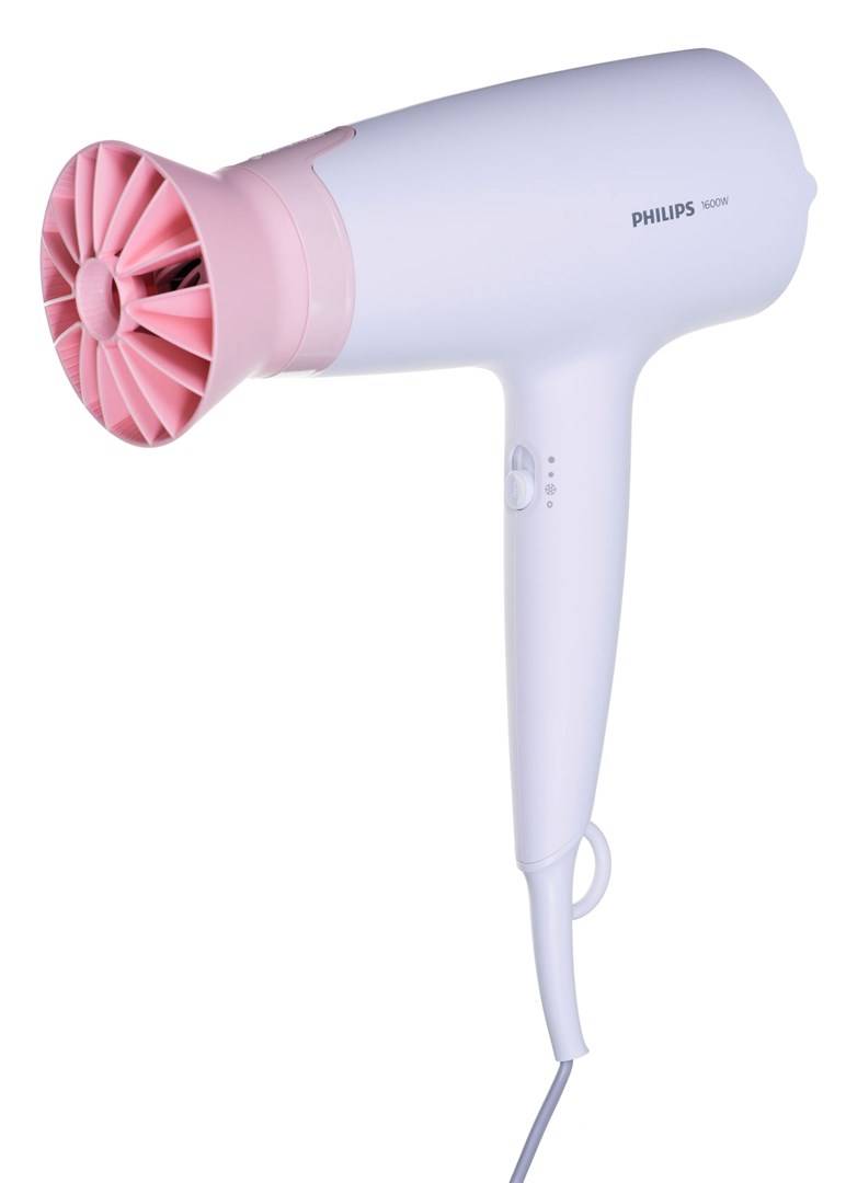 Philips 3000 series BHD300/00 asciuga capelli 1600 W Rosa, Bianco-0