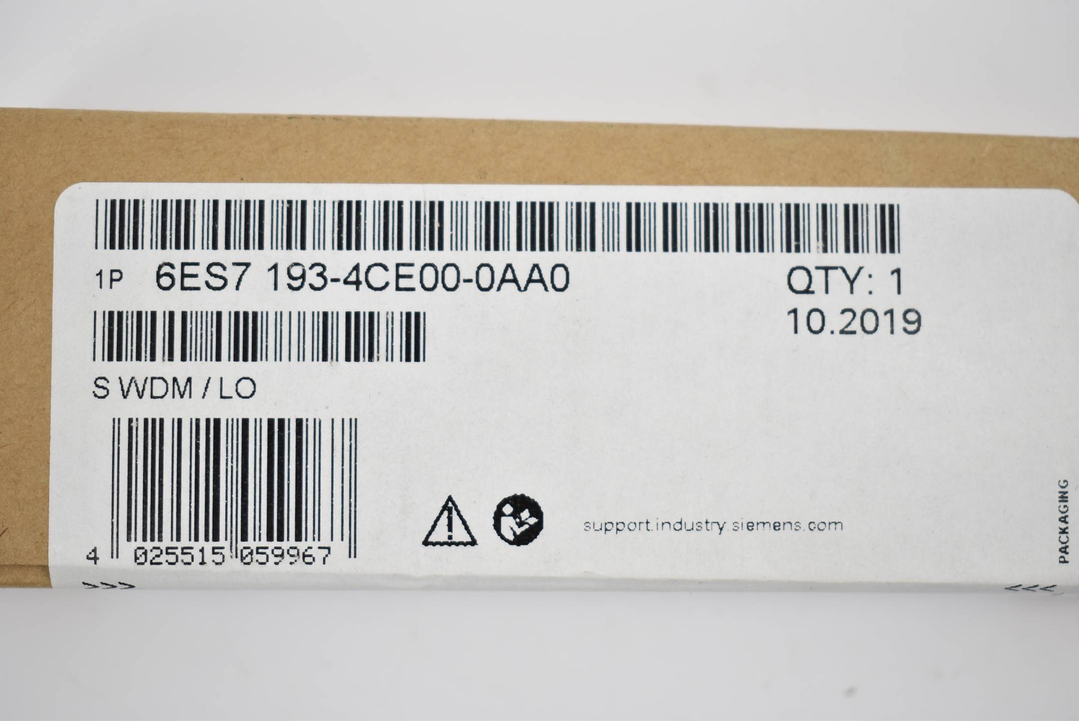 Siemens - 6ES7193-4CE00-0AA0 - SIMATIC DP, Terminal module TM-P15S22-01 for ET 200S for power modules, 15 mm width, Scre-1