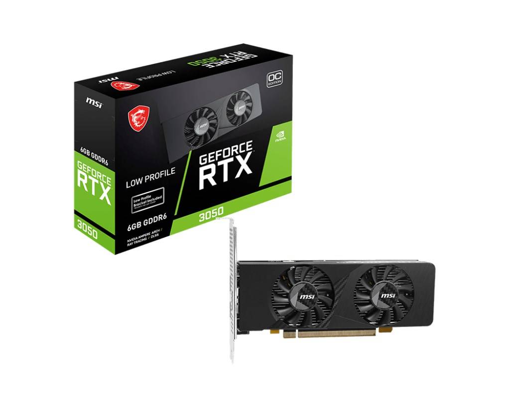 VGA MSI GEFORCE RTX 3050 LP E 6G OC RTX3050LPE6GOC-0