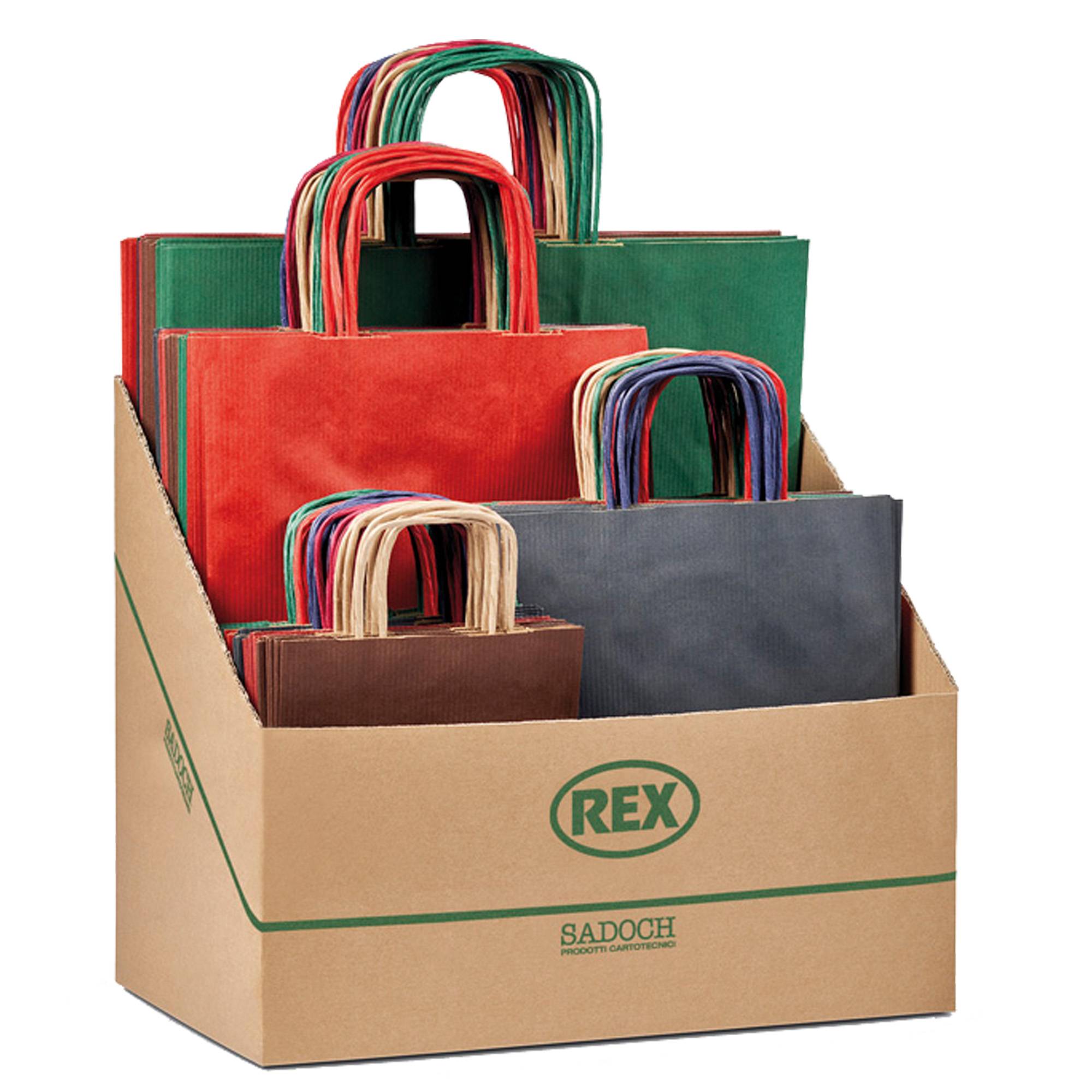 Shopper Allegra - formati assortiti - colori scuri - Sadoch - expo 100 pezzi-0
