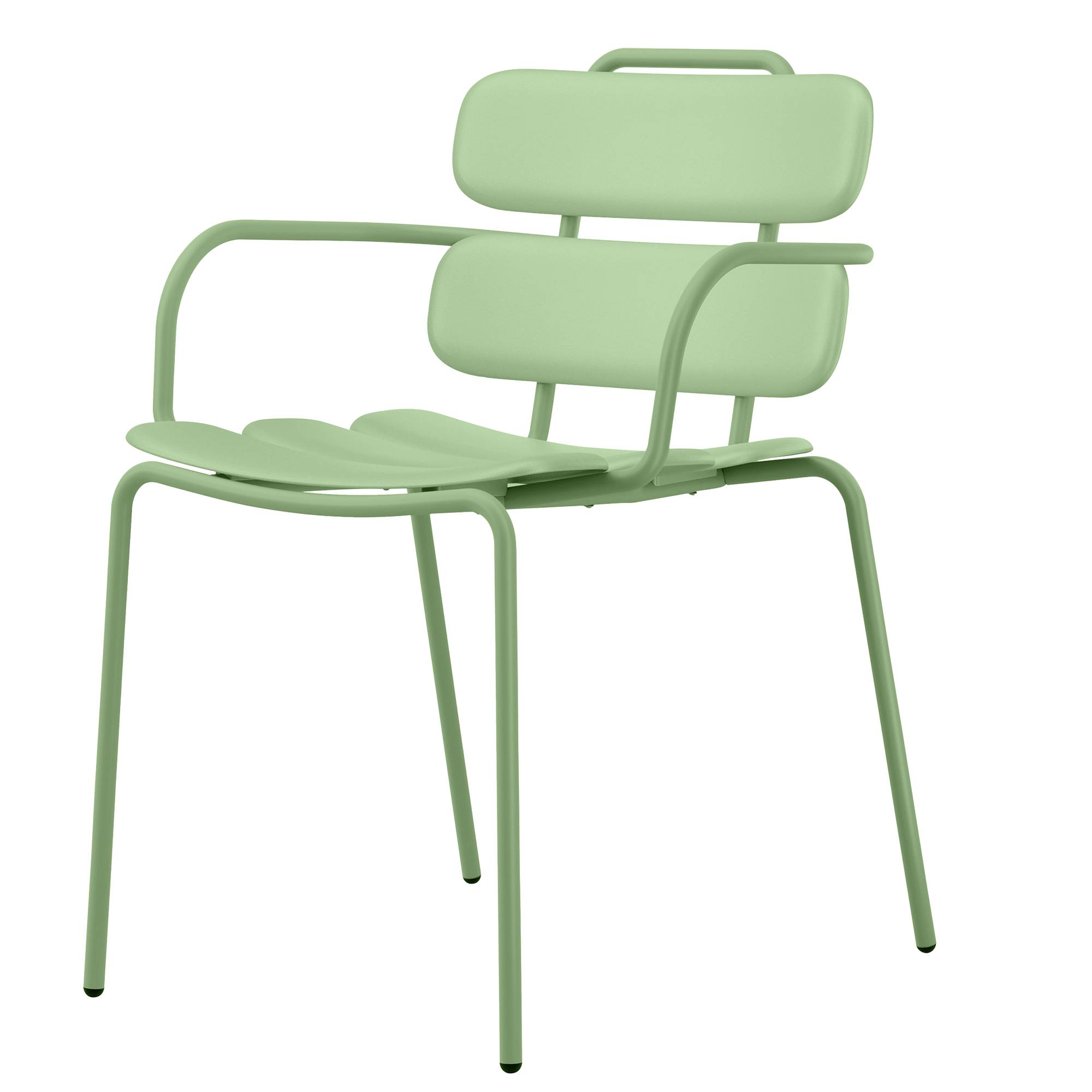 Seduta collettivitA' Lemon con braccioli - Verde - Unisit-0
