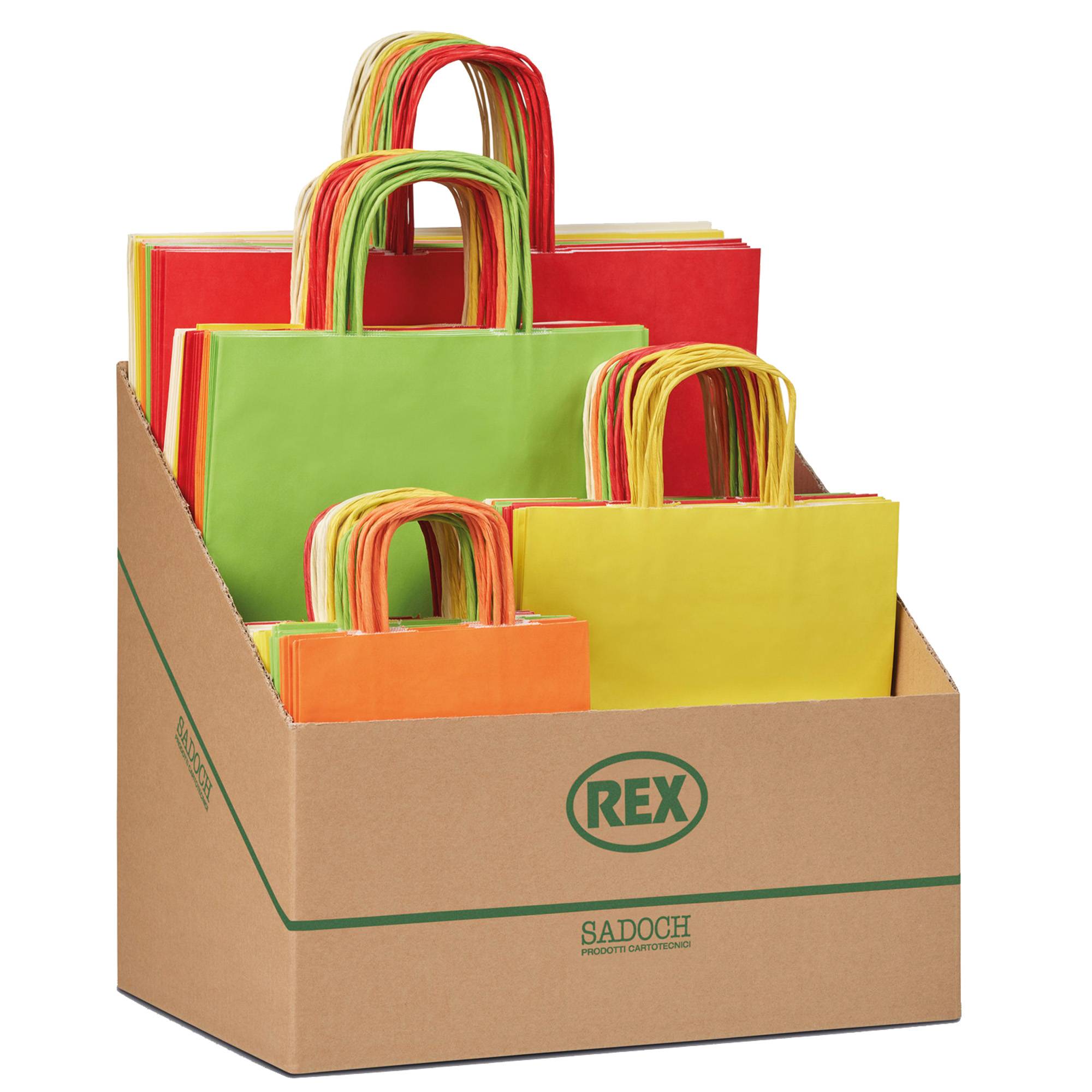 Shopper Allegra - formati assortiti - colori chiari - Sadoch - expo 100 pezzi-0