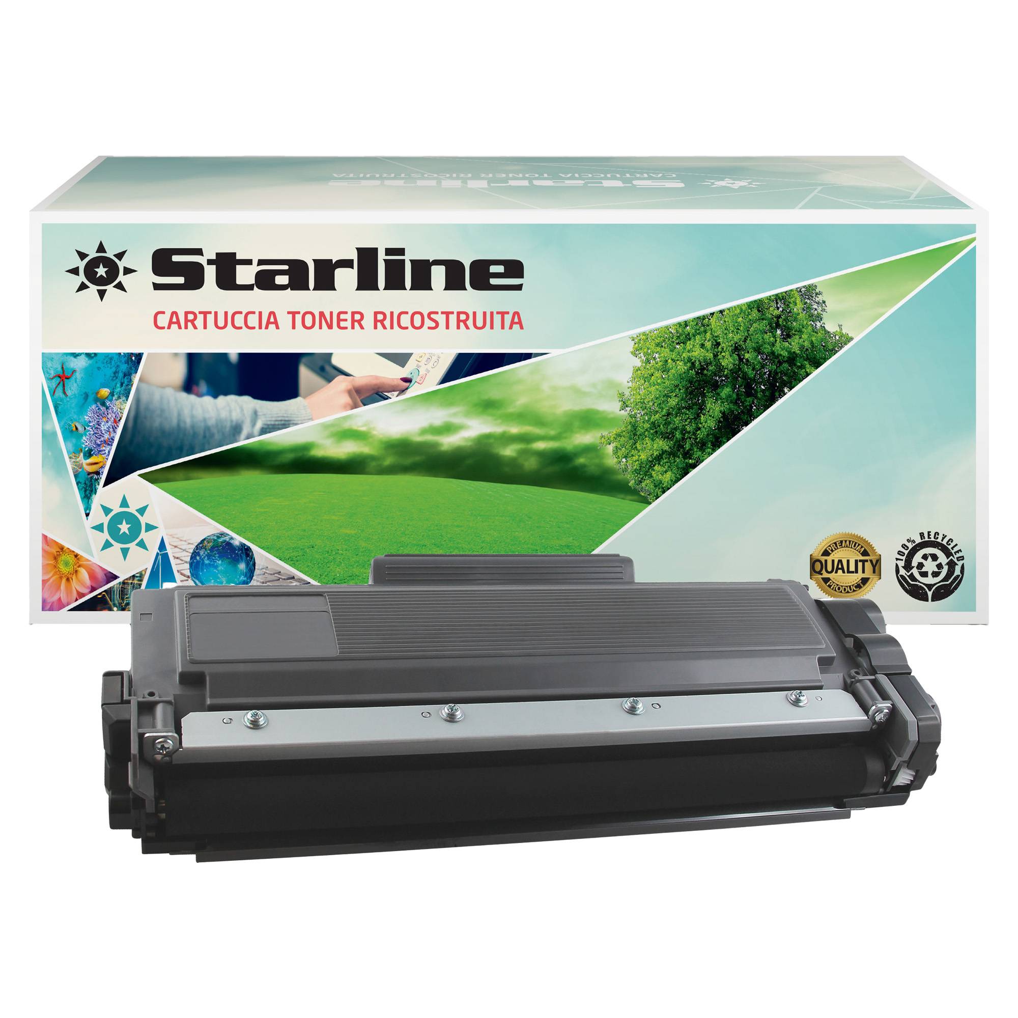 Starline - Toner Ricostruito - per Brother - Nero - TN-2510XL - 3.000 pag-0