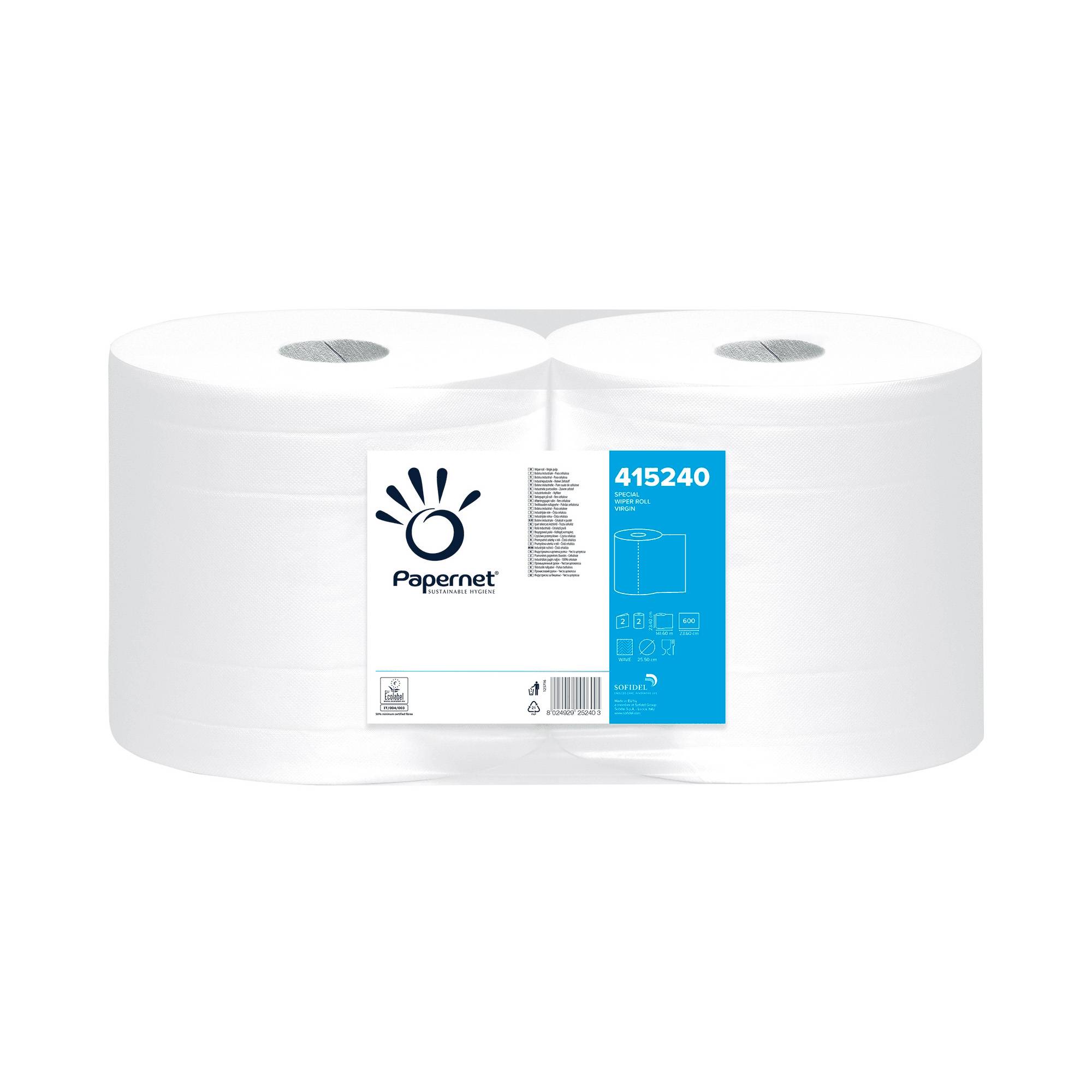 Bobina industriale - goffratura wave - 142 m - 600 strappi - Papernet-0