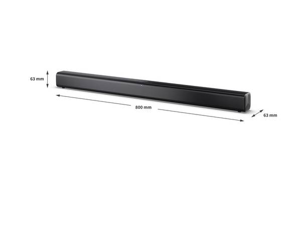Sharp HT-SB145 altoparlante soundbar Nero 2.0 canali 150 W