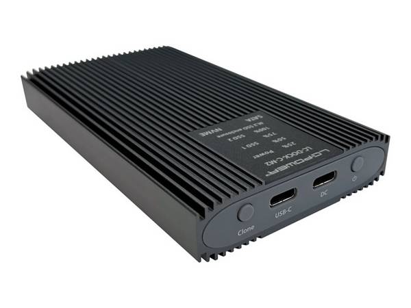 Docking station USB 3.2 LC-POWER per NVMe e SATA-M.2, USB-C, USB 3.2 2x1
