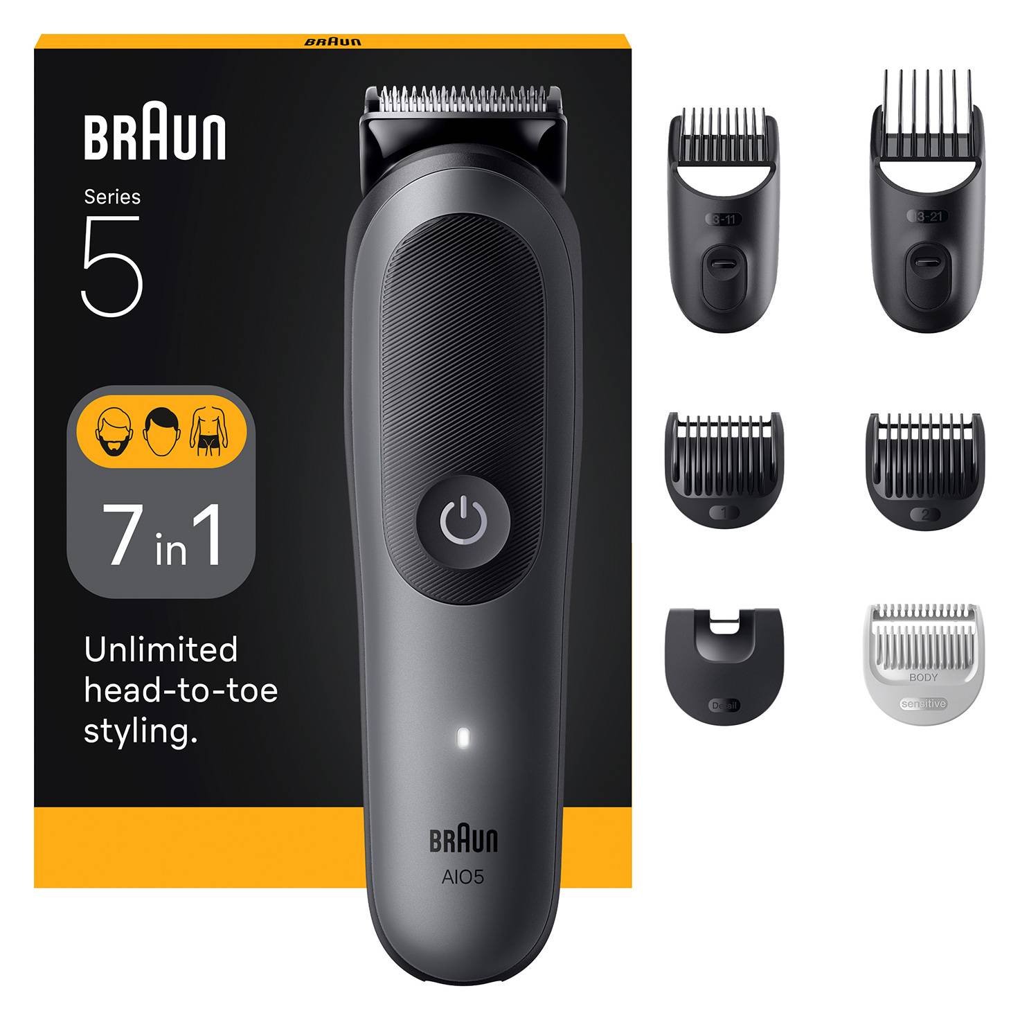 Braun AIO5520 Nero, Grigio 14 Ioni di Litio-0