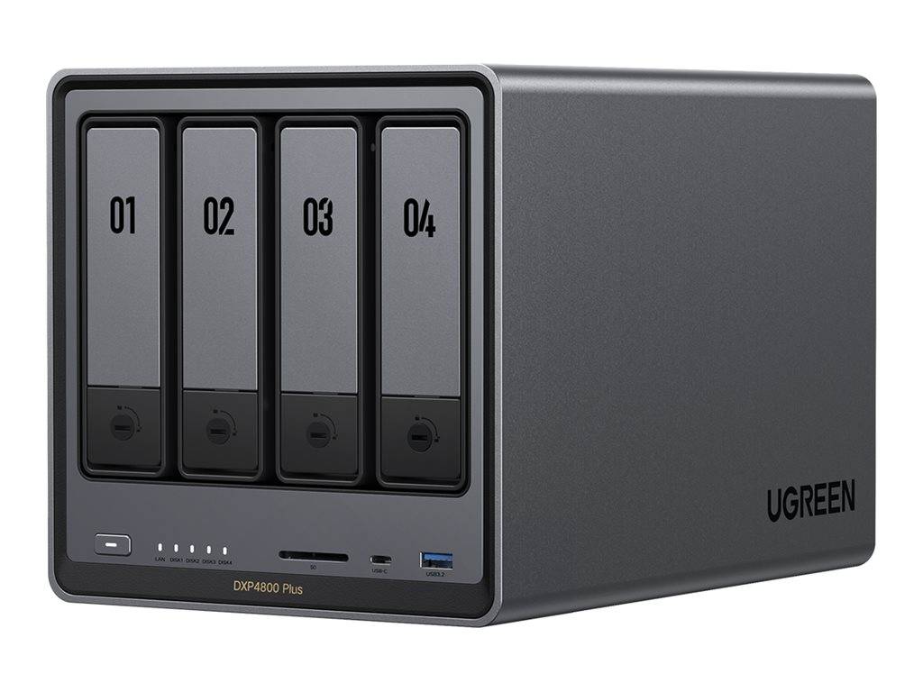 Ugreen NASync DXP4800 Plus, NAS, Desktop, Intel® Pentium® Gold, 8505, 8 GB, DDR5-0