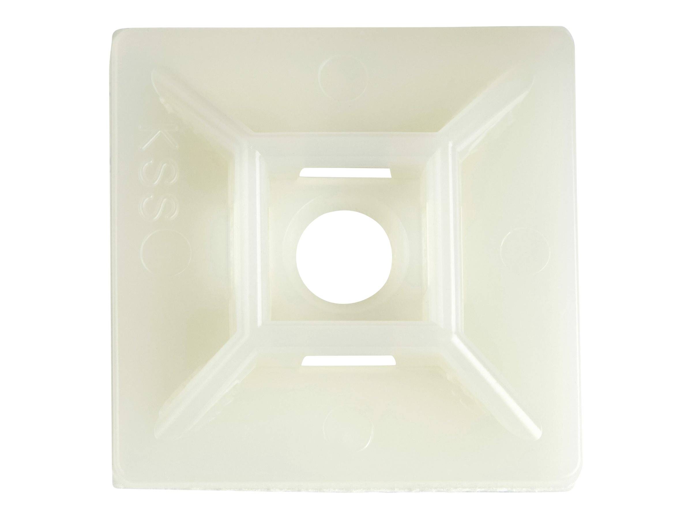 StarTech.com CBMCTM3 supporto per fascette Bianco Nylon 100 pz (100 PACK OF SELF-ADHESIVE CABLE - TIE MOUNTS LARGE)-0