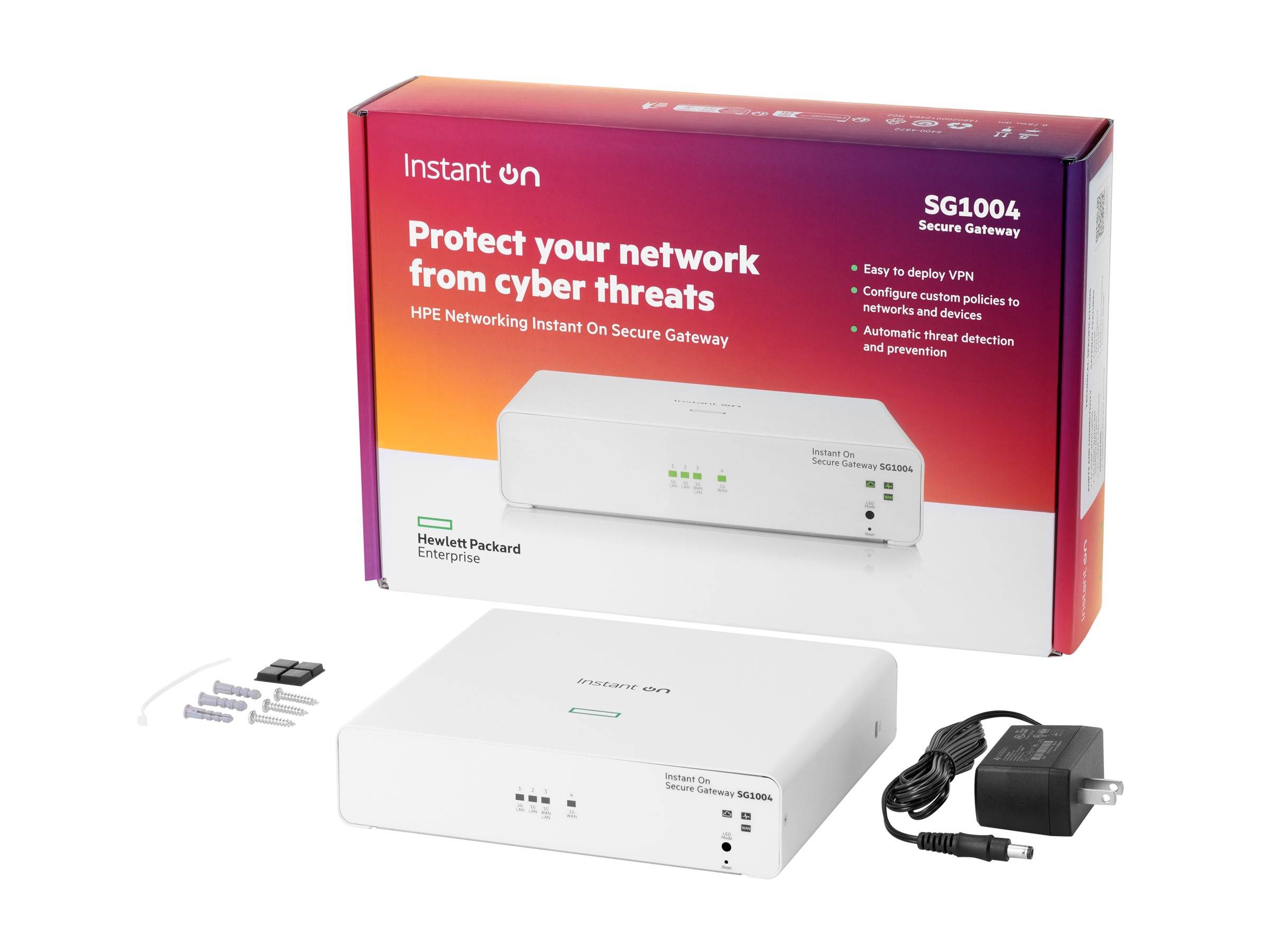 HPE Networking Instant On Secure Gateway 4-port Gigabit SG1004-3
