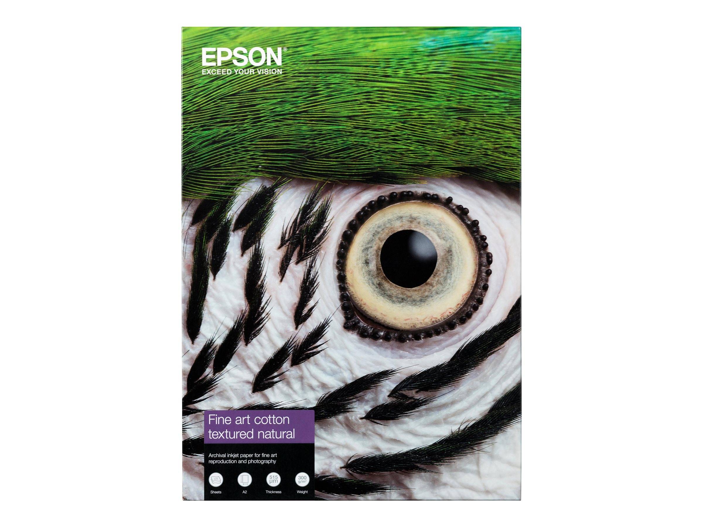 Epson C13S450283NQ carta inkjet A2 (420x594 mm) Finitura testurizzata 25 fogli Multicolore-0
