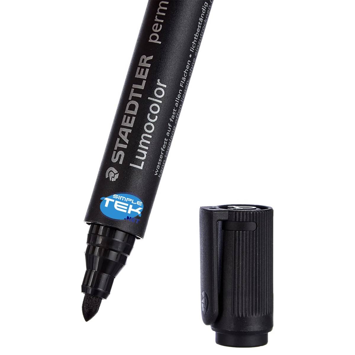 6 X Pennarelli Indelebili Neri Staedtler Lumocolor 352 Permament Marker 2mm-2