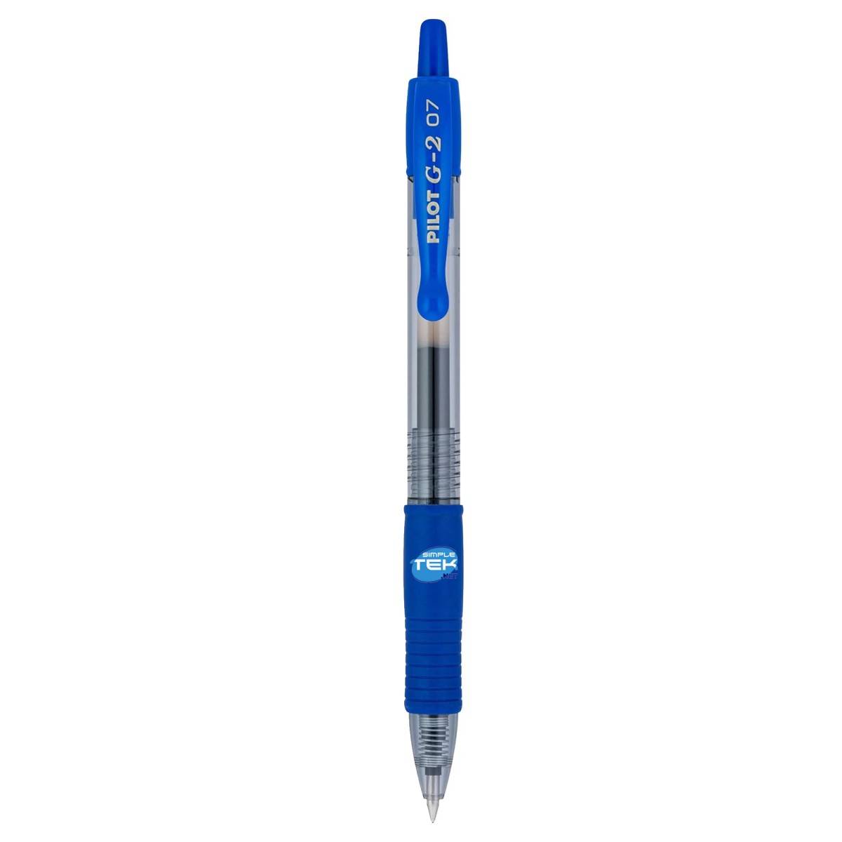20 X Penne A Gel Pilot G-2 07 0.7mm Blu A Scatto Ricaricabile Antisbavature-3