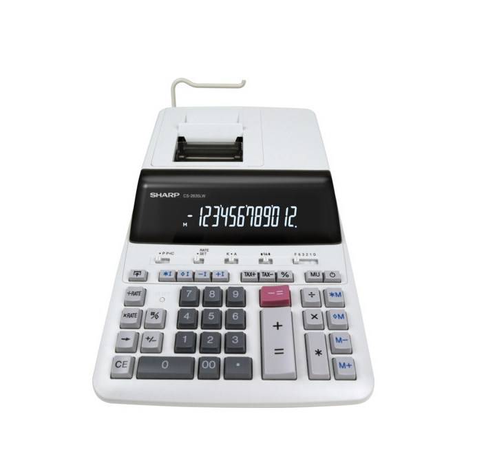 CALCOLATRICE SH-CS2635LW CON STAMPA-0