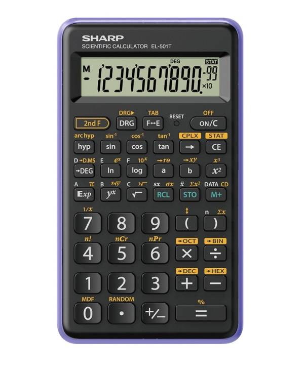 Sharp EL-501T calcolatrice Tasca Calcolatrice scientifica Nero, Viola-0