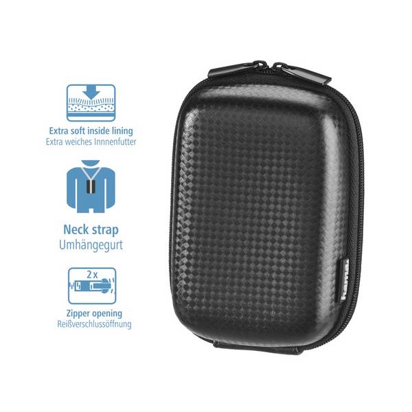 Hama  Borsa per fotocamera Misura interna (LxAxP) 70 x 105 x 40 mm  Nero