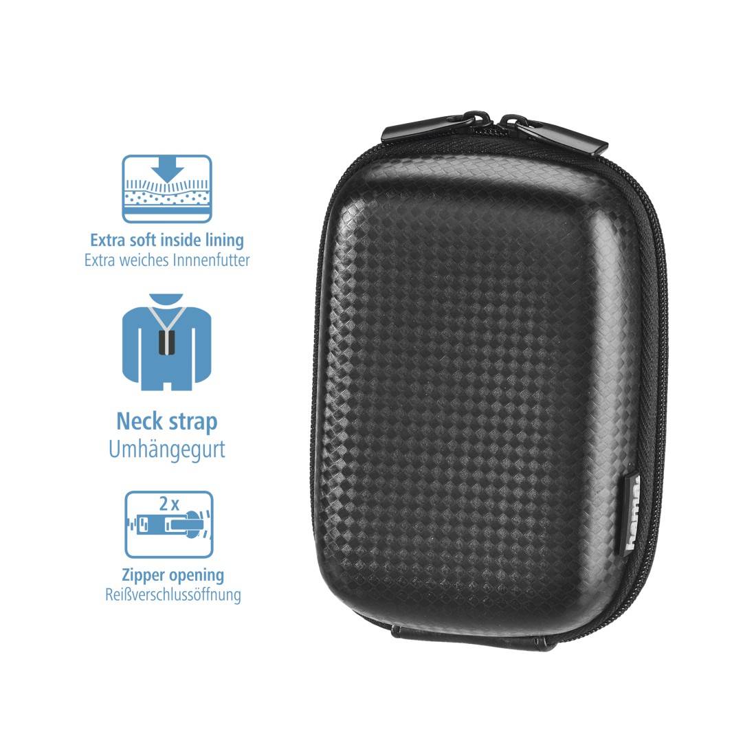 Hama Borsa per fotocamera Misura interna (LxAxP) 70 x 105 x 40 mm Nero-0