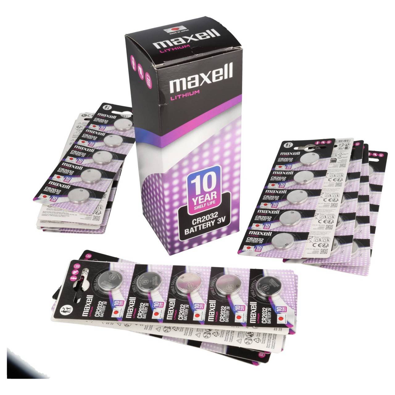 Batteria al litio CR2032 IEC CR 2032, set da 100 pezzi-0