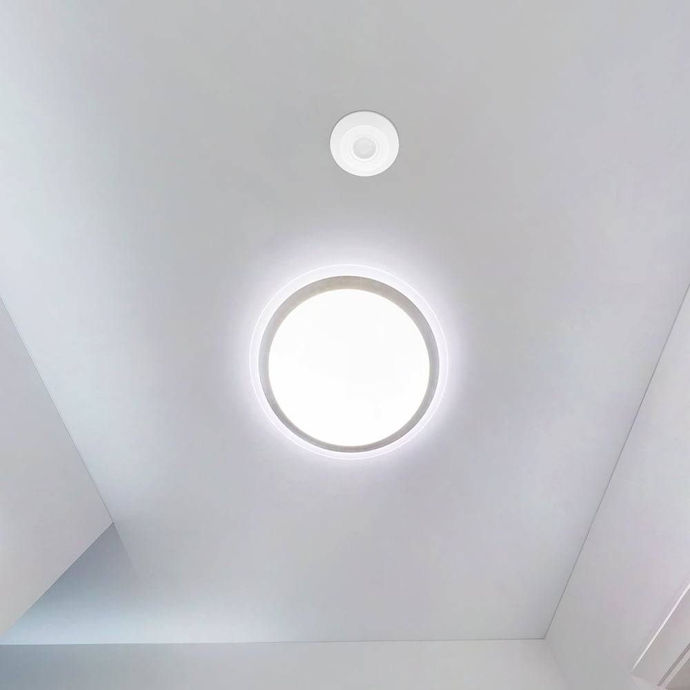 V-TAC Sensore di Movimento PIR Infrarossi 360° da Parete Bianco (Max 1000W) IP20-1