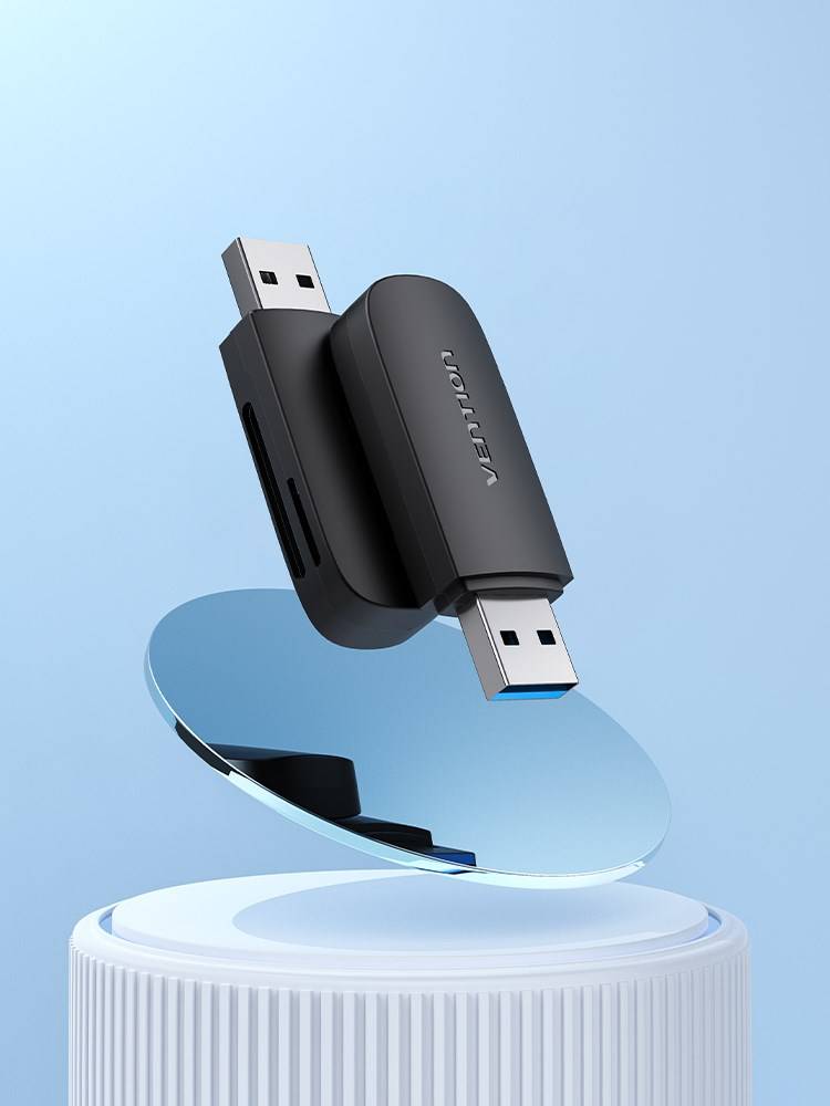 Vention CLGB0 lettore di schede USB 3.2 Gen 1 (3.1 Gen 1) Nero-1