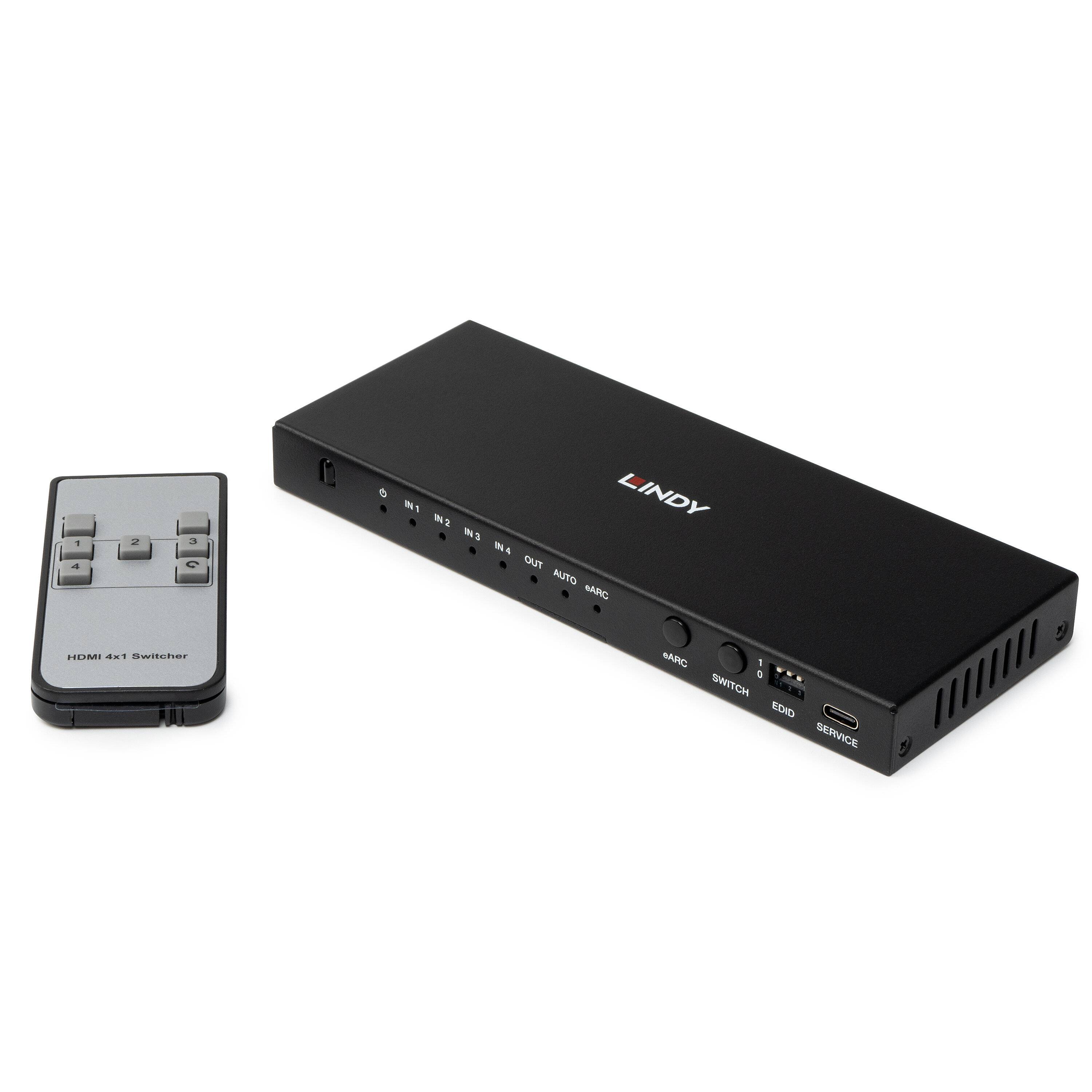 Lindy 4 Port HDMI 8K60 Switch mit eARC (38386)-3